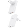 Aisens Cargador de Pared GaN 65W USB-C y USB-A Blanco ASCH-65W2P076-W